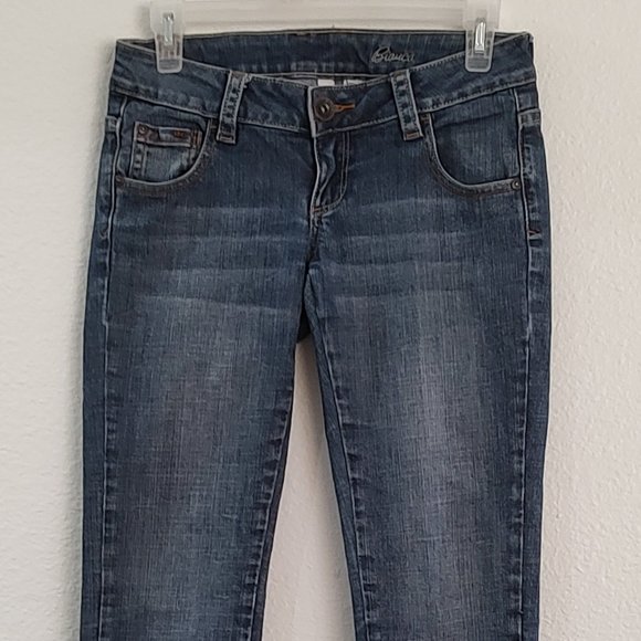 Mango MNG Bianca Jeans Straight Medium Wash Size 4 Low Rise - Picture 1 of 15